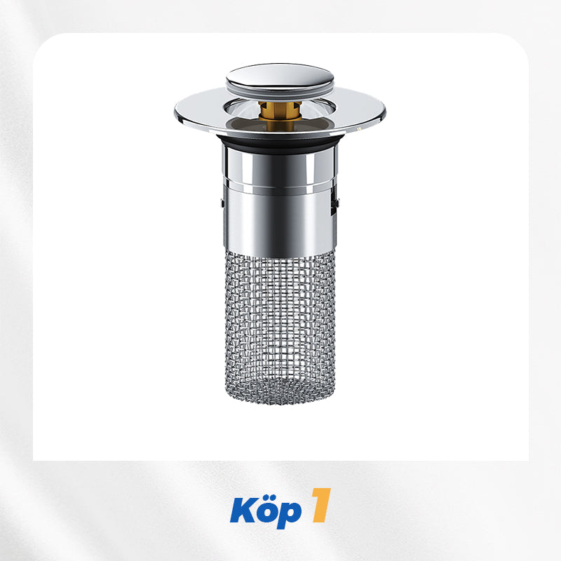 🚰 KÖP 1 – FÅ 1 GRATIS! ✨ Universellt avloppsfilter för diskho – fångar upp avfall utan att blockera vattnet, enkel installation och snabb rengöring 🛠️📦