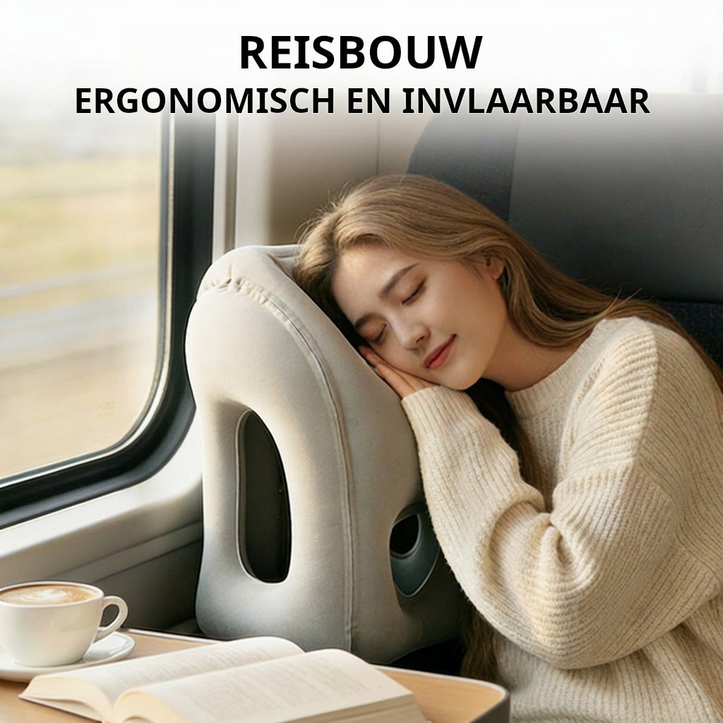 🔥50% RABATT🌬️✈️😴 Bärbar, uppblåsbar, ergonomisk resekudde: njut av en bekväm natts sömn när som helst, var som helst 🧳💤