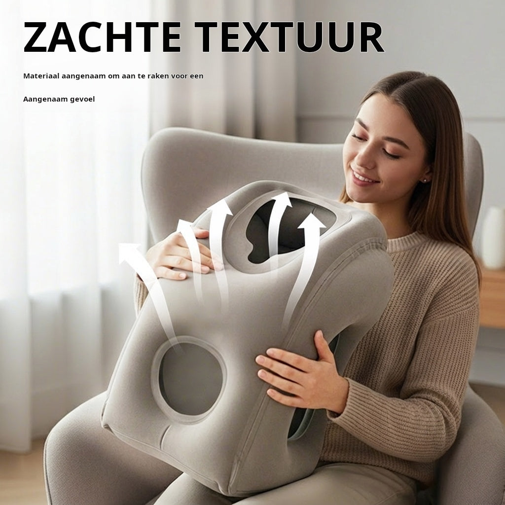🔥50% RABATT🌬️✈️😴 Bärbar, uppblåsbar, ergonomisk resekudde: njut av en bekväm natts sömn när som helst, var som helst 🧳💤