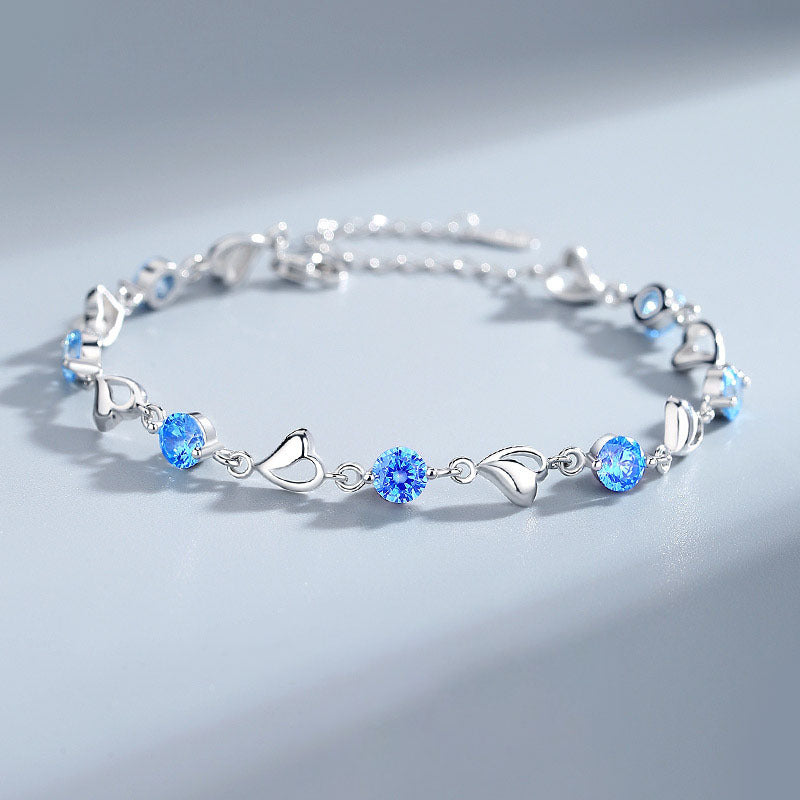 🎉✨ 50 % rabatt！Elegant gnistrande Lucky Clover Armband, Smycke för kvinnor