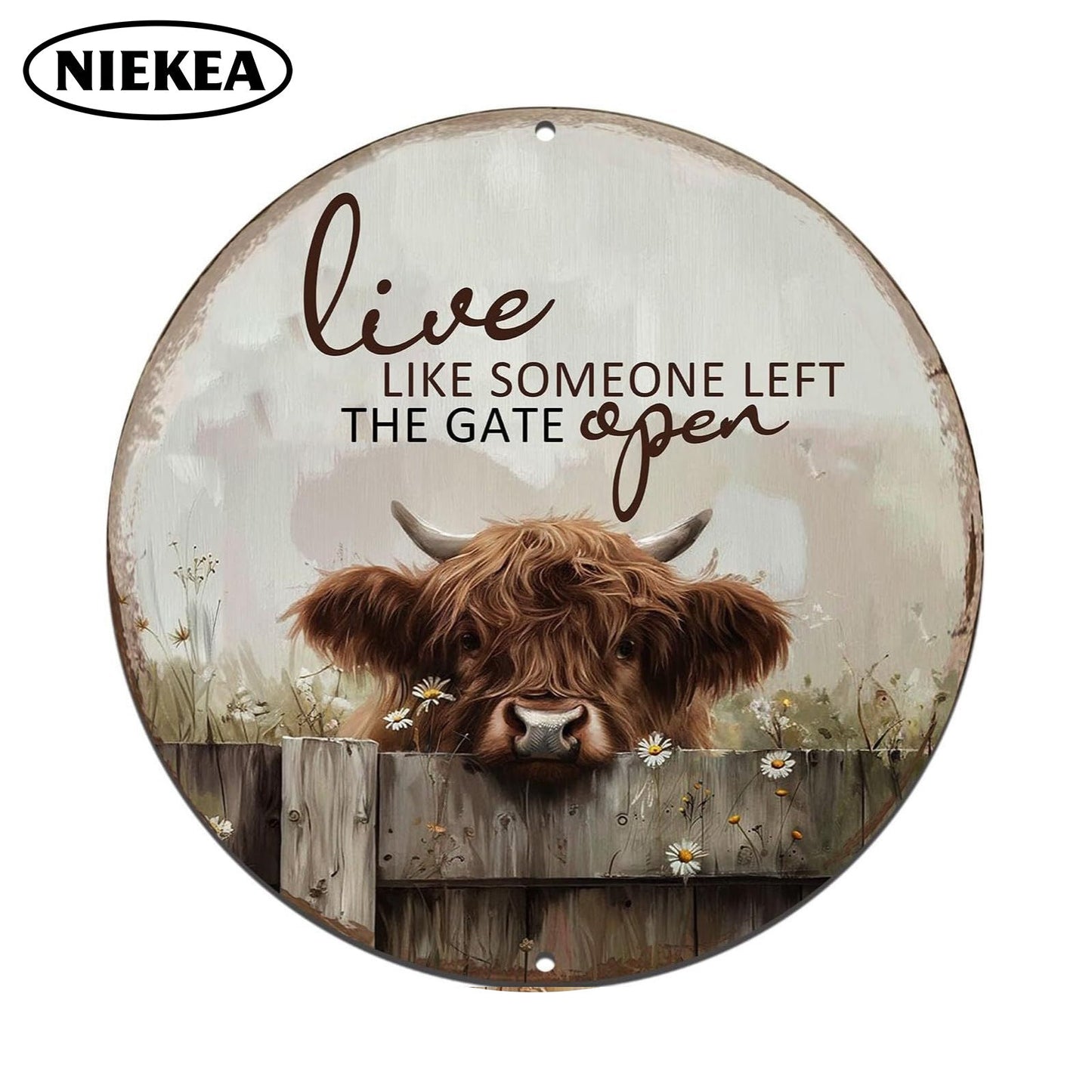 🖼️ 50 % RABATT JUST NU! ⚡ Vintage-skylt i metall med texten ”Happy Place” – rustik inredning, slitstark metall och färdig att hängas upp 🏡