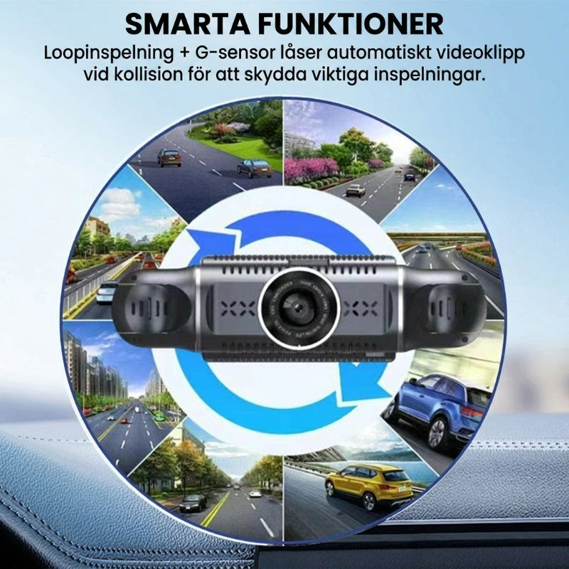 360° parkeringskamera | 1080P HD och loopinspelning
