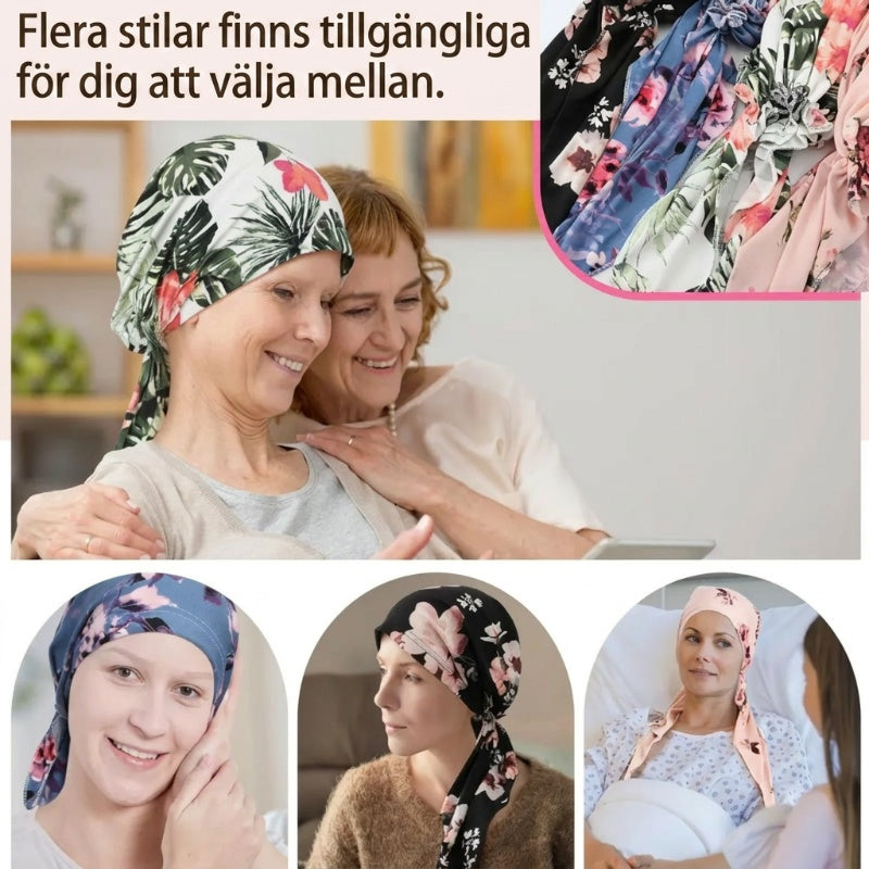 👒 BEGRÄNSAD TID: 50 % RABATT! ✨ Turban för damer med blommönster – mjuk, elastisk och mångsidig 🌸
