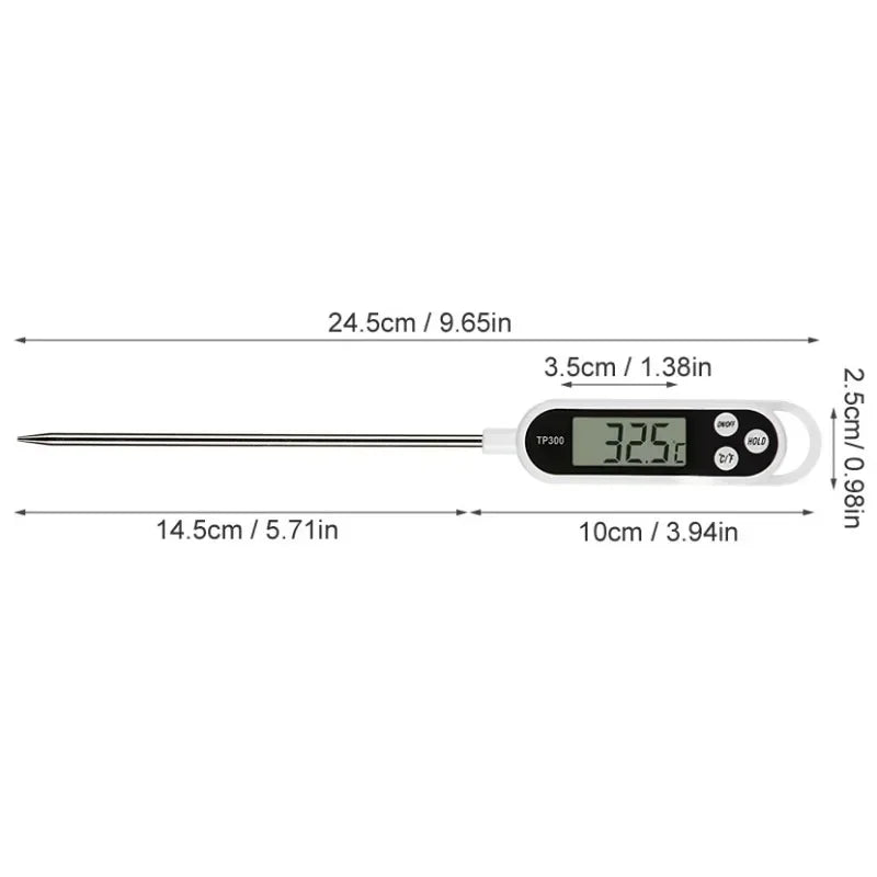 Digital köksvatten- och oljetermometer