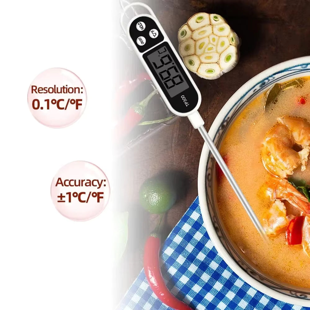 Digital köksvatten- och oljetermometer
