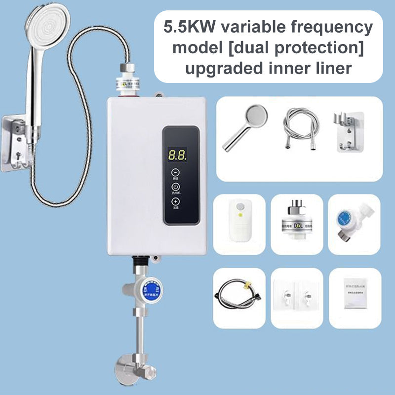 🚿 50% RABATT & FRI FRAKT! ✨ Tanklös Varmvattenberedare - Digital Temperaturkontroll med Kompakt Design för Omedelbar Varmvattenförsörjning ⚡🌡️