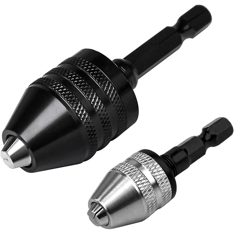🔧 🎁Köp 1 få 1 gratis🔥 3‑käfts chuck för elskruvdragare och borrmaskiner – nyckelfri, snabbbyte & kompatibel med runda och sexkantiga skaft – perfekt för hobby, renovering och precisionsarbete 🛠️✨