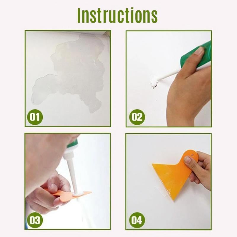 🛠️ KÖP 2 FÅ 1 GRATIS! 🧱 Väggreparationsgel – Fyller Sprickor & Hål, Lätt Att Applicera & Perfekt För Slät, Hållbar Reparation 🏠
