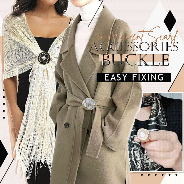 ✨ French Elegant Coat Scarf Buckle (50% discount) – Elegance at your fingertips!