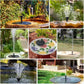 🐦 50% RABATT ☀️ | Soldriven Fågelfontän – 4 Utbytbara Munstycken & 190 l/h