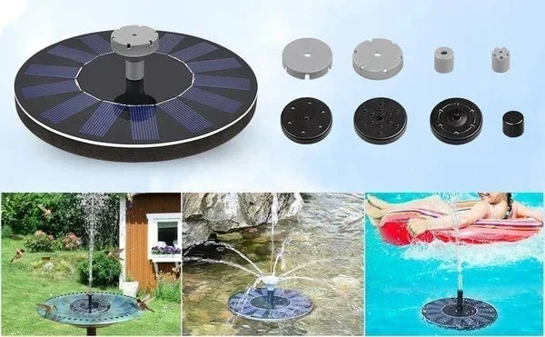 🐦 50% RABATT ☀️ | Soldriven Fågelfontän – 4 Utbytbara Munstycken & 190 l/h
