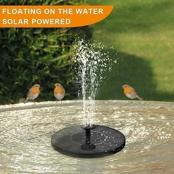 🐦 50% RABATT ☀️ | Soldriven Fågelfontän – 4 Utbytbara Munstycken & 190 l/h