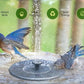 🐦 50% RABATT ☀️ | Soldriven Fågelfontän – 4 Utbytbara Munstycken & 190 l/h
