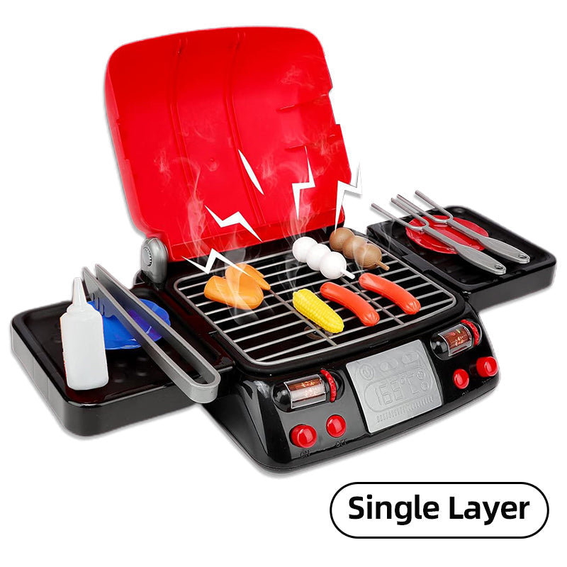 🥩Simulerad grillkök med vattenspray för barn