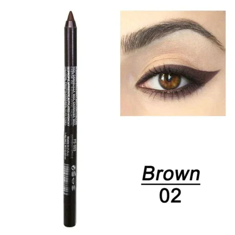 ✏️ 50% RABATT NU! 🌈 14-Pack Vattentät Färgglad Gel Eyeliner Penna – Metallic & Shimmer Finish, Smutsäker ✨