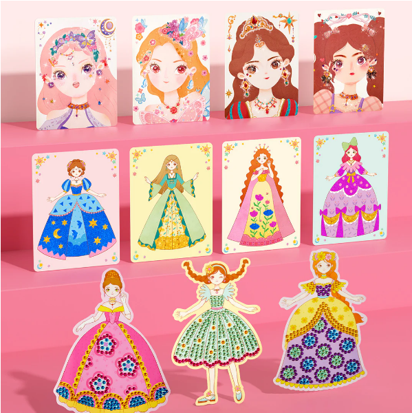 👑 SISTA DAGEN 50% RABATT! ✨ Fantasy 3-i-1 Prinsesspelset - Inkluderar Kronor, Trollspön & Smink för Oförglömlig Rollspelslek 🧚‍♀️✨