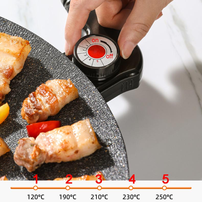 🔥 50% RABATT! Fri frakt! 🔥 🍳 Non-stick elektrisk bakplåt ✨ Lämplig för inomhus- och utomhusbruk ⚡ Nyckelfunktioner: ✅ Extra stor yta (40x25 cm) - kan grilla 4 portioner samtidigt ✅ Justerbar temperatur (80-230°C) ✅ Lätt att rengöra