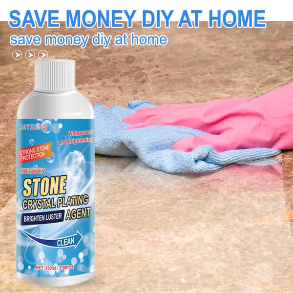 🧼 KÖP 2 FÅ 3! ✨💎 Stone Crystal Coating för Stenytor – Få Långvarigt Skydd och Spegelblank Glans! 💎
