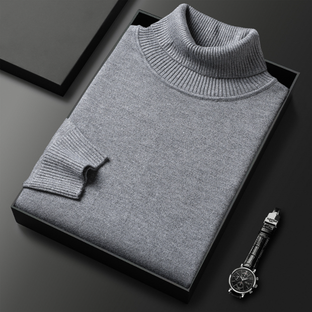 💥 60% RABATT NU! ✨ Premium Enfärgad Herrtröja - Mjuk Bomullströja med Modern Passform för Vardag och Kontor 👔🎯