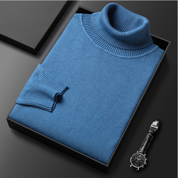 💥 60% RABATT NU! ✨ Premium Enfärgad Herrtröja - Mjuk Bomullströja med Modern Passform för Vardag och Kontor 👔🎯