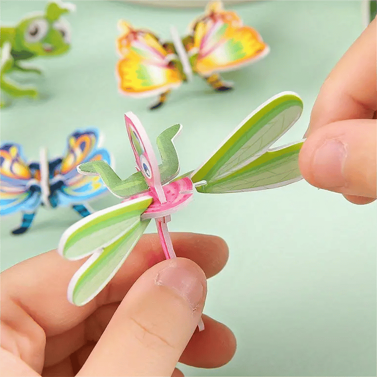 🧩 50% RABATT HET FÖRSÄLJNING! ✨ Pedagogiskt 3D-pussel med Tecknade Figurer - 57 Delar med Färgglada Motiv för Barns Utveckling 🎨👧