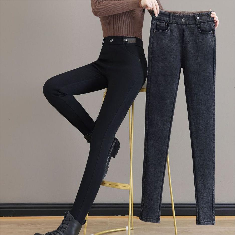 👖50% REA NU!🔥Damjeans med Hög Midja - Smalpassform & Stretch, Perfekt för Vardag och Stil ✨
