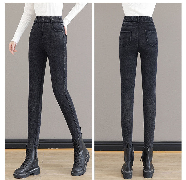 👖50% REA NU!🔥Damjeans med Hög Midja - Smalpassform & Stretch, Perfekt för Vardag och Stil ✨