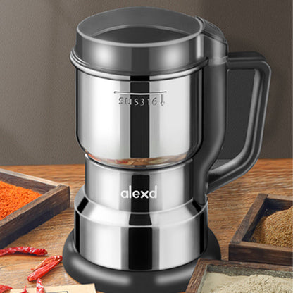⚙️ 50% RABATT! ✨ Elektrisk kaffekvarn & kryddslip i rostfritt stål – Mal kaffebönor, kryddor & nötter snabbt ☕