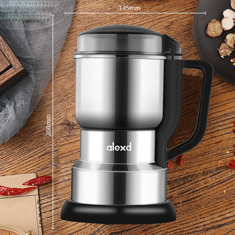 ⚙️ 50% RABATT! ✨ Elektrisk kaffekvarn & kryddslip i rostfritt stål – Mal kaffebönor, kryddor & nötter snabbt ☕