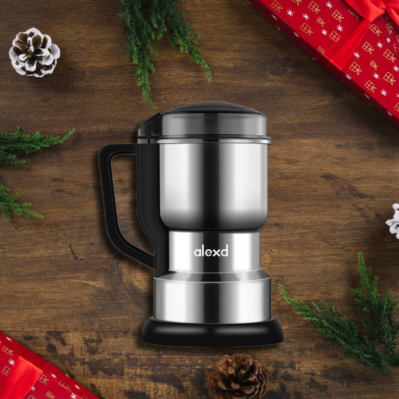 ⚙️ 50% RABATT! ✨ Elektrisk kaffekvarn & kryddslip i rostfritt stål – Mal kaffebönor, kryddor & nötter snabbt ☕