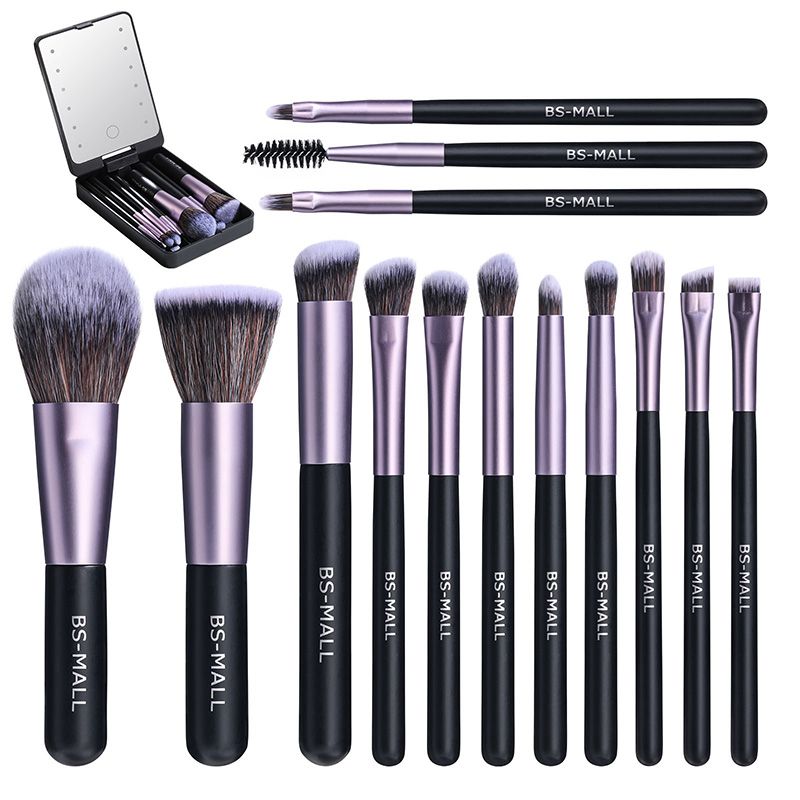 💖 50% RABATT! Kompakt sminkset med LED-spegel – Allt du behöver i en liten väska!
