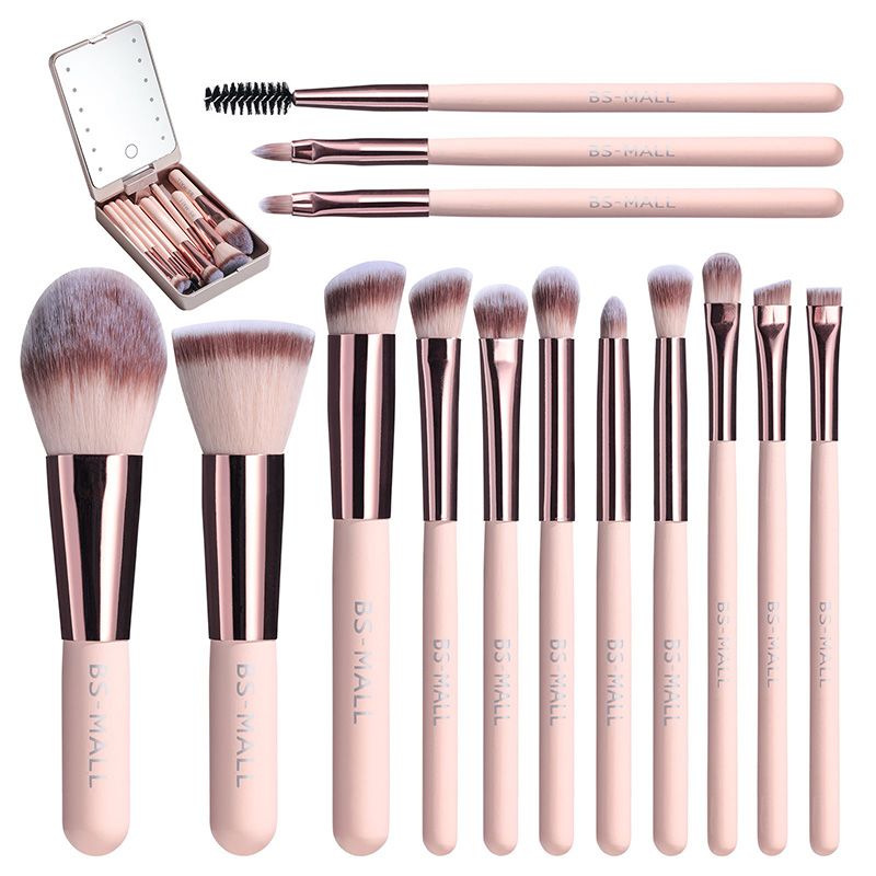 💖 50% RABATT! Kompakt sminkset med LED-spegel – Allt du behöver i en liten väska!