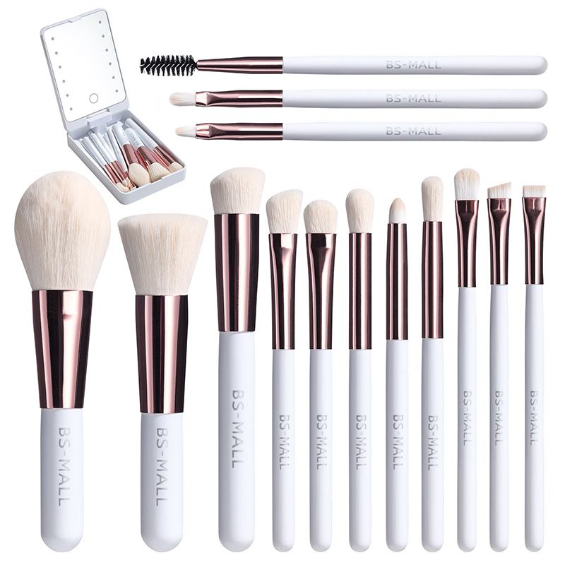 💖 50% RABATT! Kompakt sminkset med LED-spegel – Allt du behöver i en liten väska!