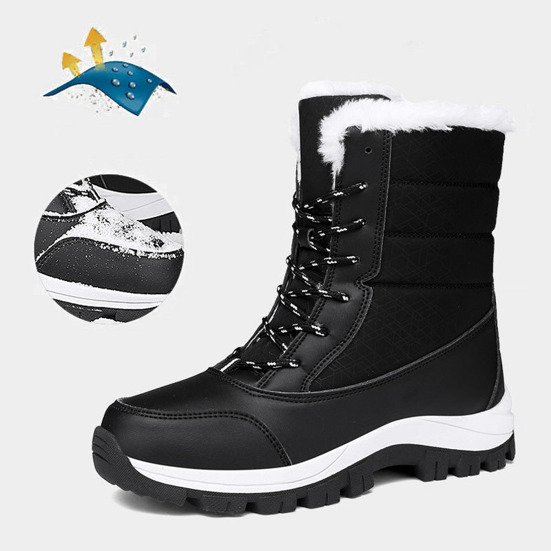 👢 50% REA NU! 🔥 Vattentäta Vinterkängor för Kvinnor - Varma & Skyddande, Perfekt för Snö och Kallt Väder