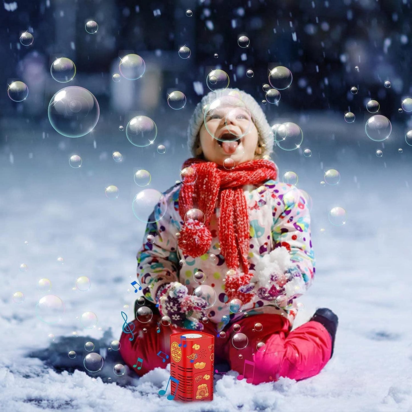🔥🔥2026 NY TYP -50% REA⚡50K+ SÅLDA!🥳Gott Nytt År🔥Ljus Bubbelmaskin