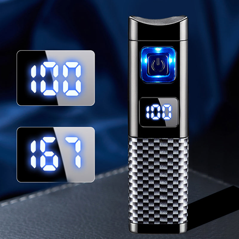 🔥40 % rabatt så länge lagret räcker!🎉Uppladdningsbar och påfyllningsbar cigarettändare med LED-display