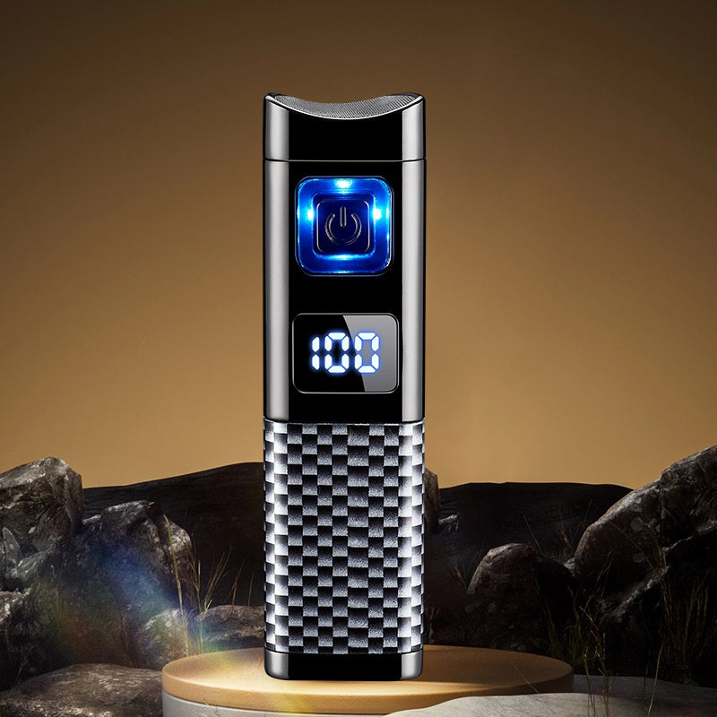 🔥40 % rabatt så länge lagret räcker!🎉Uppladdningsbar och påfyllningsbar cigarettändare med LED-display