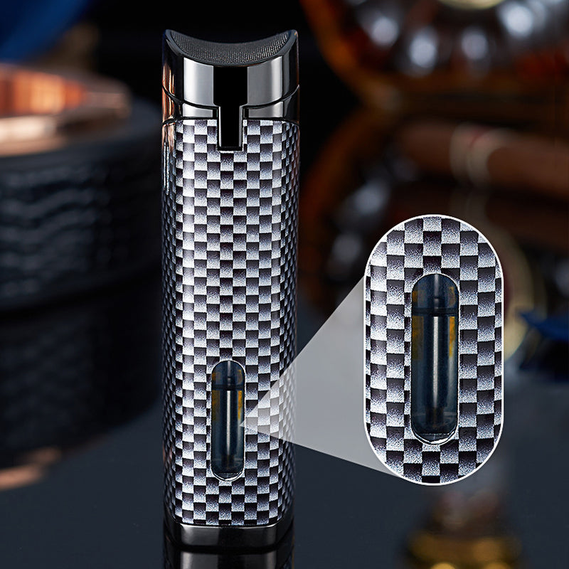 🔥40 % rabatt så länge lagret räcker!🎉Uppladdningsbar och påfyllningsbar cigarettändare med LED-display