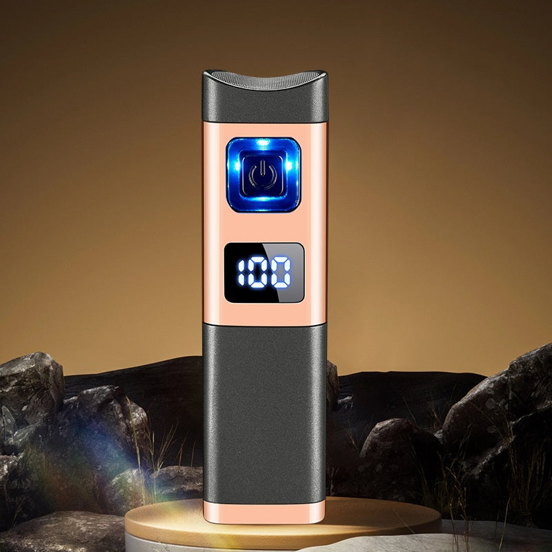 🔥40 % rabatt så länge lagret räcker!🎉Uppladdningsbar och påfyllningsbar cigarettändare med LED-display