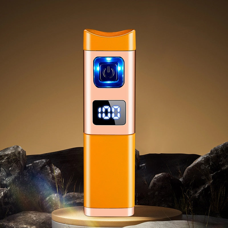 🔥40 % rabatt så länge lagret räcker!🎉Uppladdningsbar och påfyllningsbar cigarettändare med LED-display