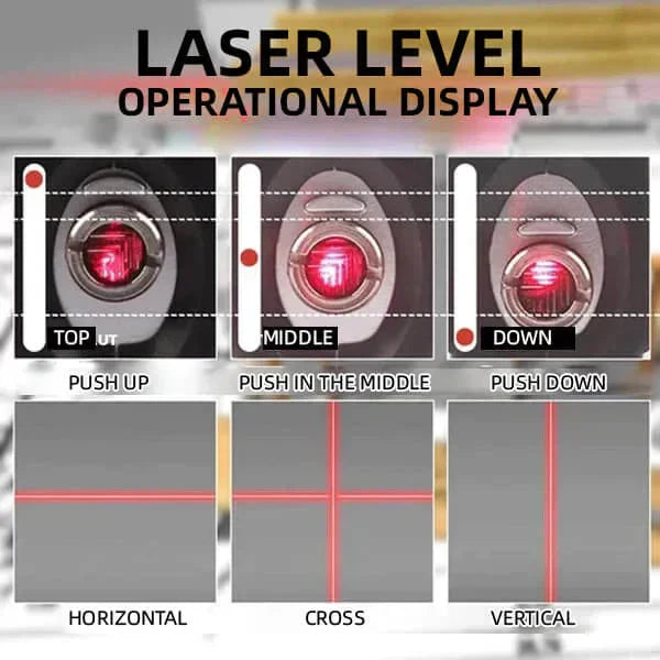 Multifunktionell Lasernivå (Gratis Stativ)