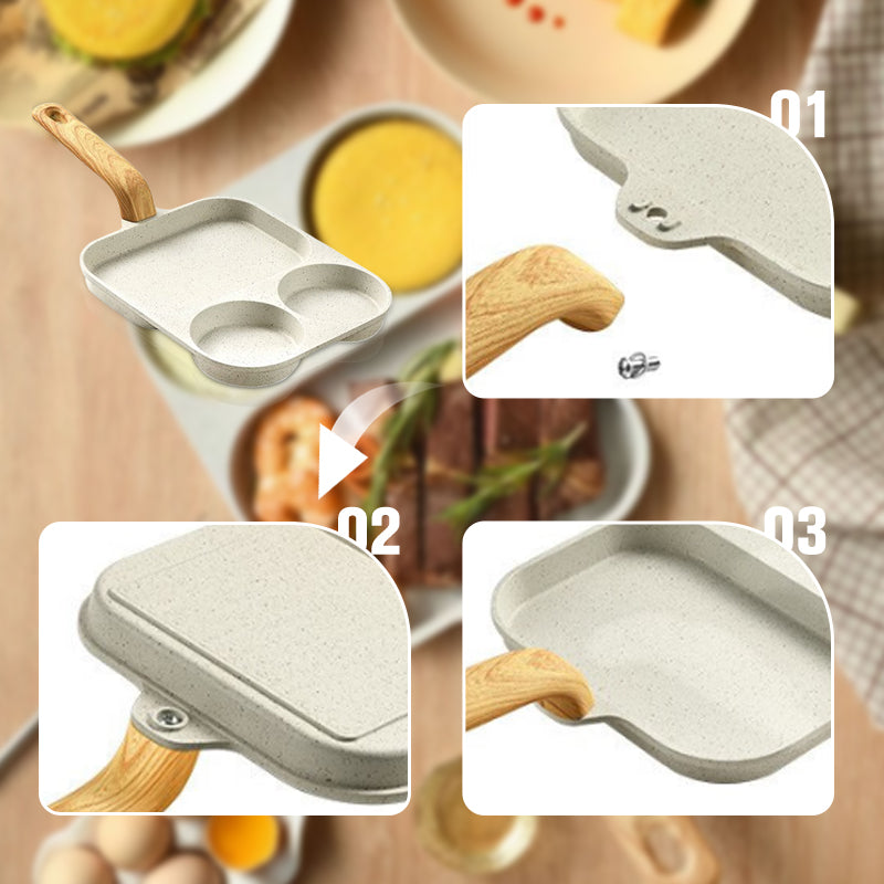 ⏳Tidsbegränsat specialerbjudande⏰3-i-1 delbar nonstick-stekpanna