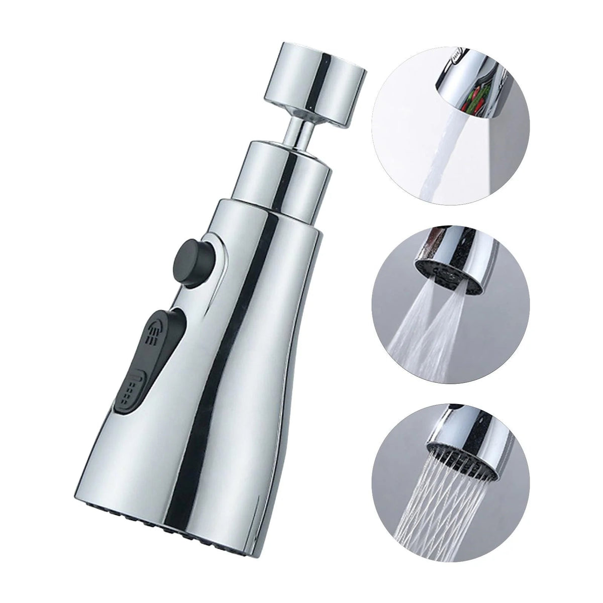 ✨ 50 % RABATT JUST NU✨ 360° roterande högtryckskran med adapter – flexibelt vattenflöde för enklare rengöring 🚰✨