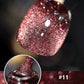 Cat eye gel nagellack, glitter holografiskt nagellack, reflekterande genomskinlig UV gel nagelkonst