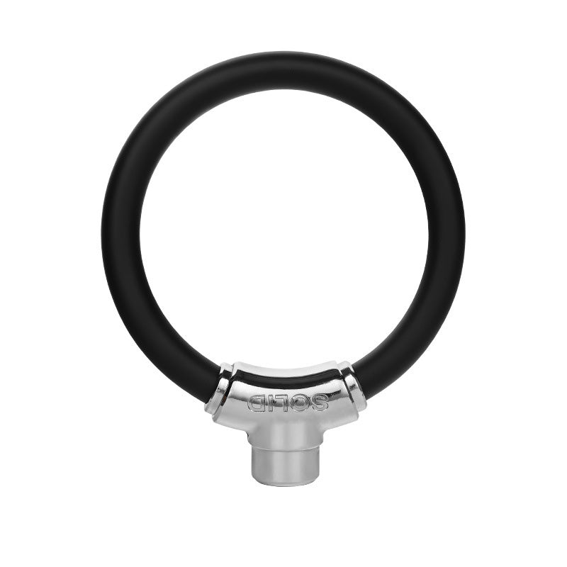 Bärbart stöldskyddslås i stålkabel för cykel, ringformat