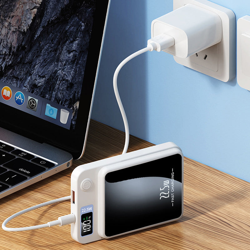 ⚡ 60% RABATT BEGRÄNSAD TID! ✨ 10000mAh Power Bank - 22.5W Ultratunn Snabbladdning med Digital Display för Mobil & Surfplatta 📱🔋