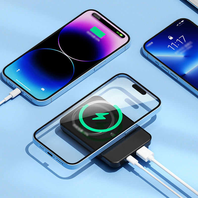 ⚡ 60% RABATT BEGRÄNSAD TID! ✨ 10000mAh Power Bank - 22.5W Ultratunn Snabbladdning med Digital Display för Mobil & Surfplatta 📱🔋