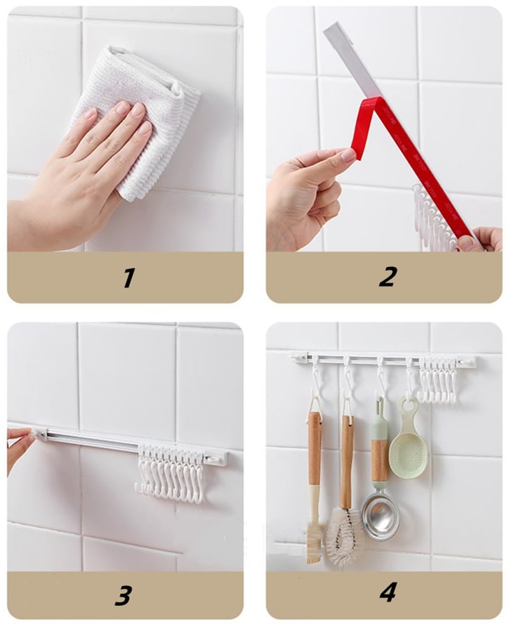 🏠 50 % RABATT NU! 🔧 S-formad borrfri väggkrok – justerbar & enkel montering för kök, badrum och hall ✨