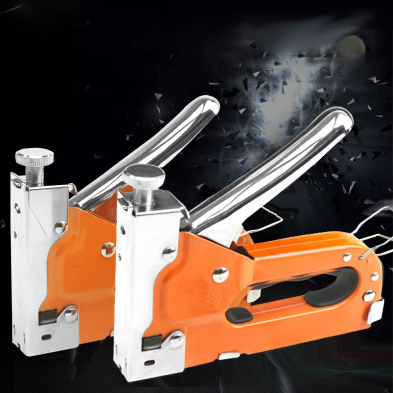 🔨 50% RABATT NU! 🛠️ 3-i-1 Träarbete Häftpistol – Manuell Metallverktyg för Klädsel & DIY – Justerbart Tryck & Stötdämpning 🪑
