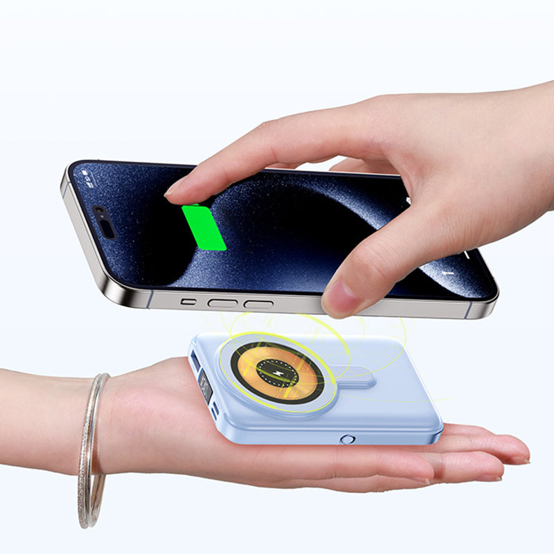 🔋60% RABATT NU! ⚡ Magnetisk trådlös powerbank 10000mAh – Snabbladdning, elegant design och universell kompatibilitet 🔌